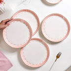 Pink Azo Dinner Plate Set Of 4 10 Inch