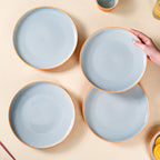 Orange Zoella Set Of 4 Dinner Plates 10 Inch