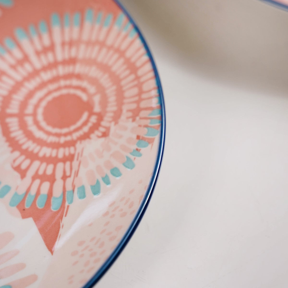 Pastel Dinner Plates Set Of 4 10Inch