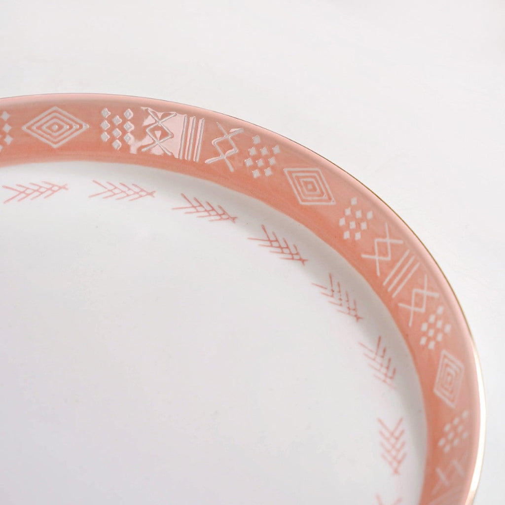 Pink Azo Dinner Plate Set Of 4 10 Inch
