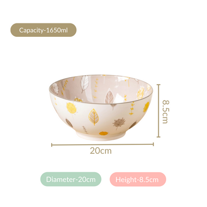 Set Of 2 Dandelion Serving Bowls 1650ml