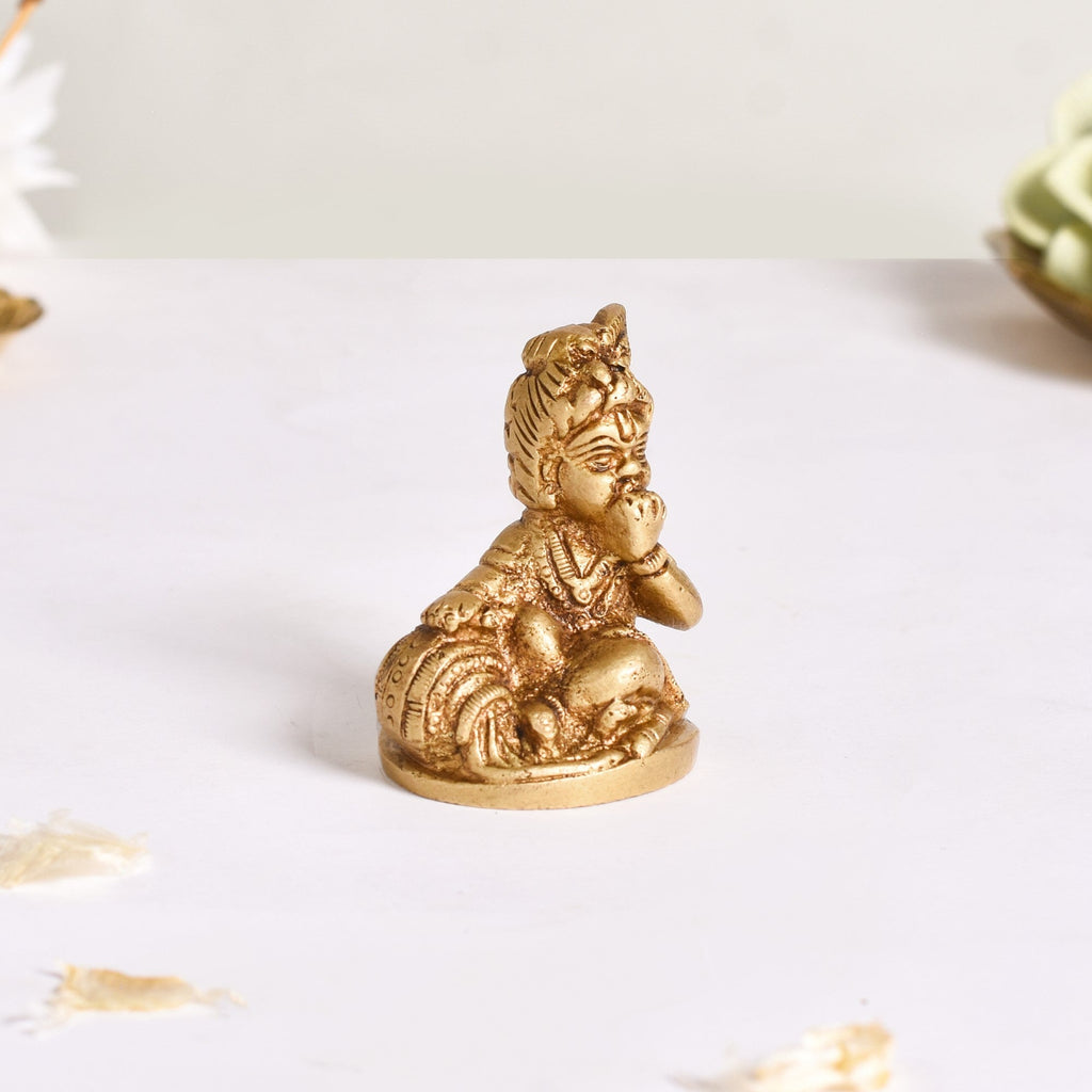 Pure Brass Laddu Gopal Idol 5cm