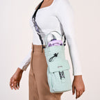 Chic Mint Drawstring Bottle Holder