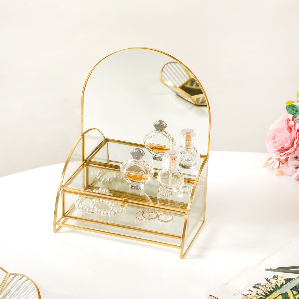 Dressing Table Mirror With Jewellery Box Drawer