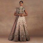 Dried Sage - Ivory  Ombre Lehenga Set | EAST