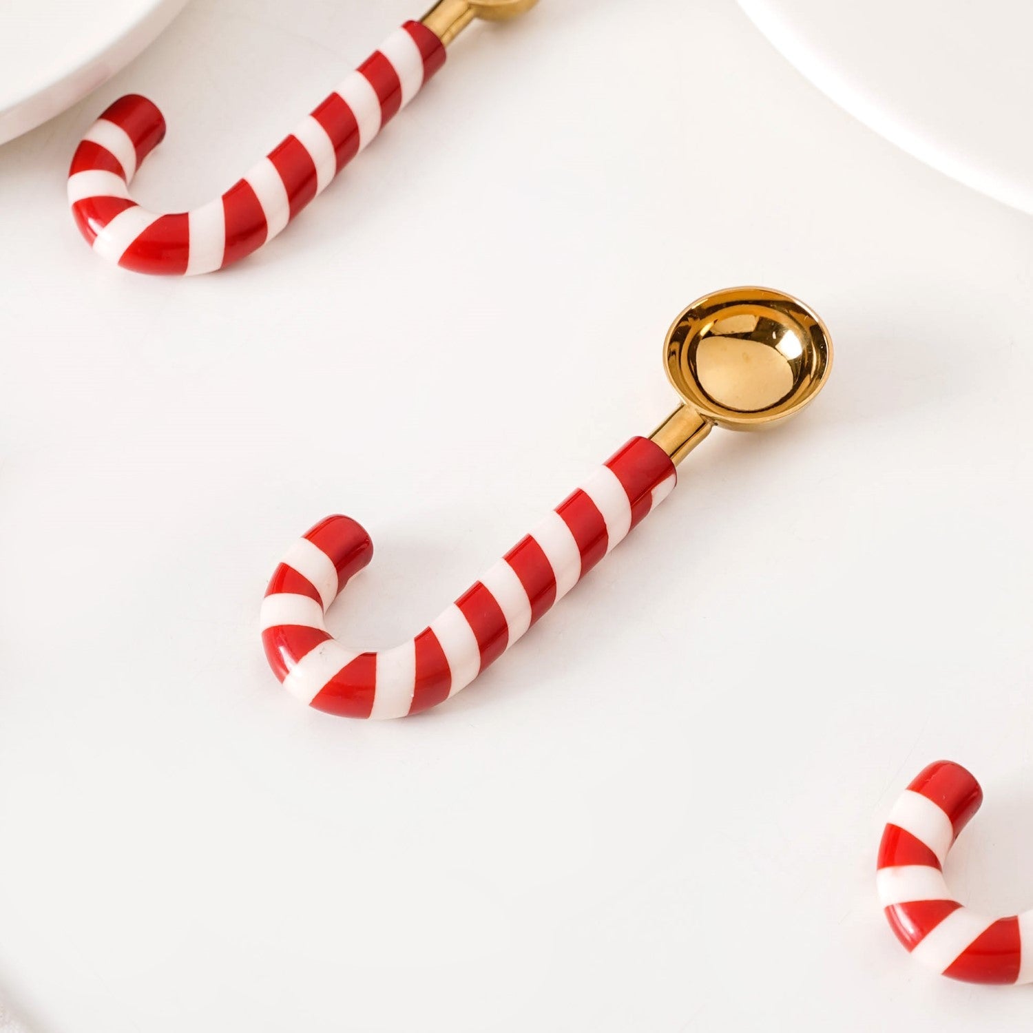 Candy Cane Measuring Spoon Set Of 4 Red White