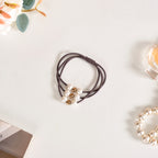 Knotted Faux Pearl Scrunchie Set Of 5