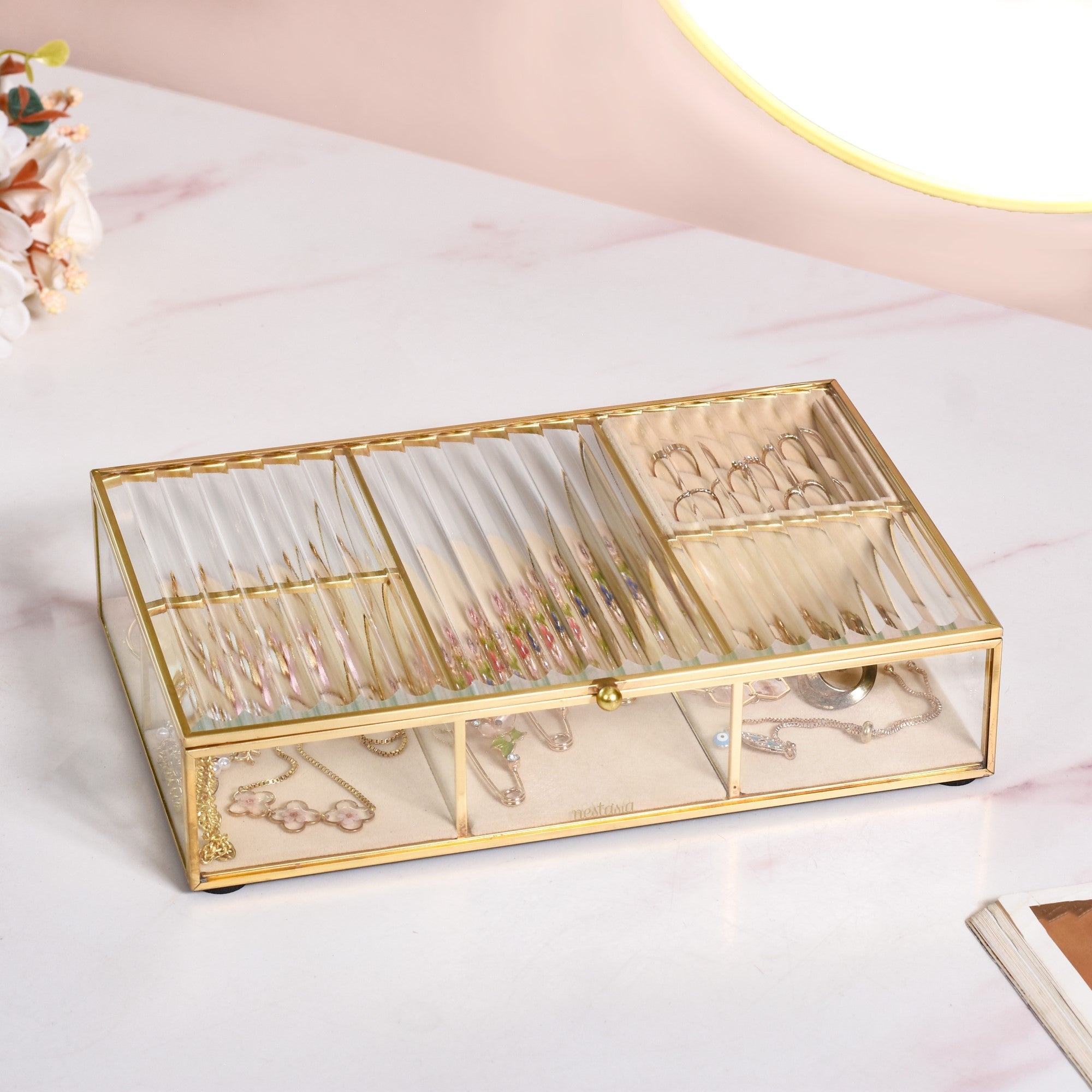 Luxury Jewellery Box With Velvet Base