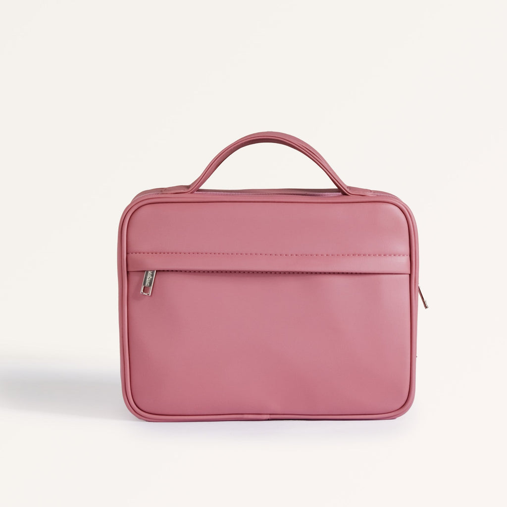 Quilted Travel Organiser Pink