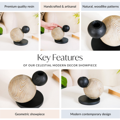 Celestial Modern Decor Candle Holder Showpiece