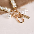 Elegant Faux Pearl Keychain