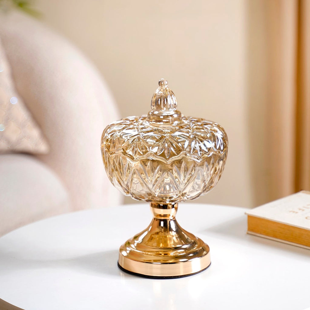 Pedestal Decorative Glass Bowl