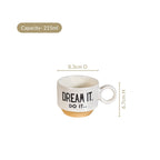 Inspirational Quotes Stackable Tea Cup Set Of 4 215ml