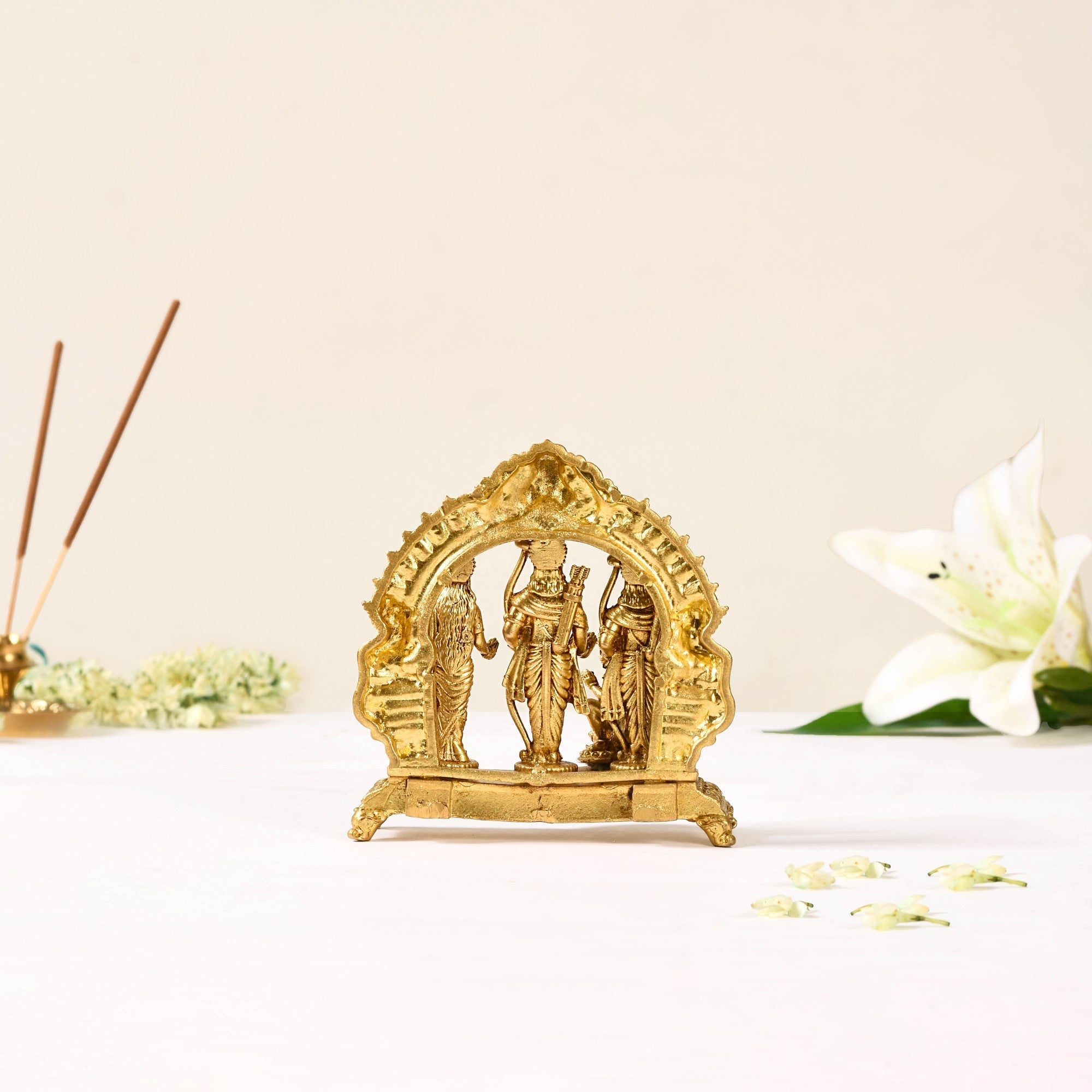 Pure Brass Ram Darbar Brass Statue 10cm