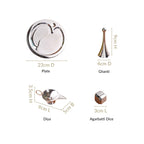 Contemporary Ganesha Pooja Thali Set Of 4