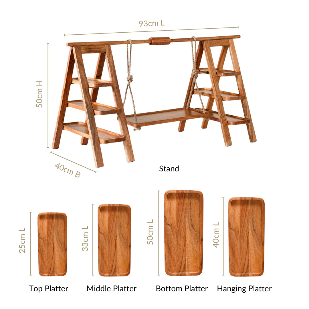 Farmhouse Style Acacia Mega Party Platter