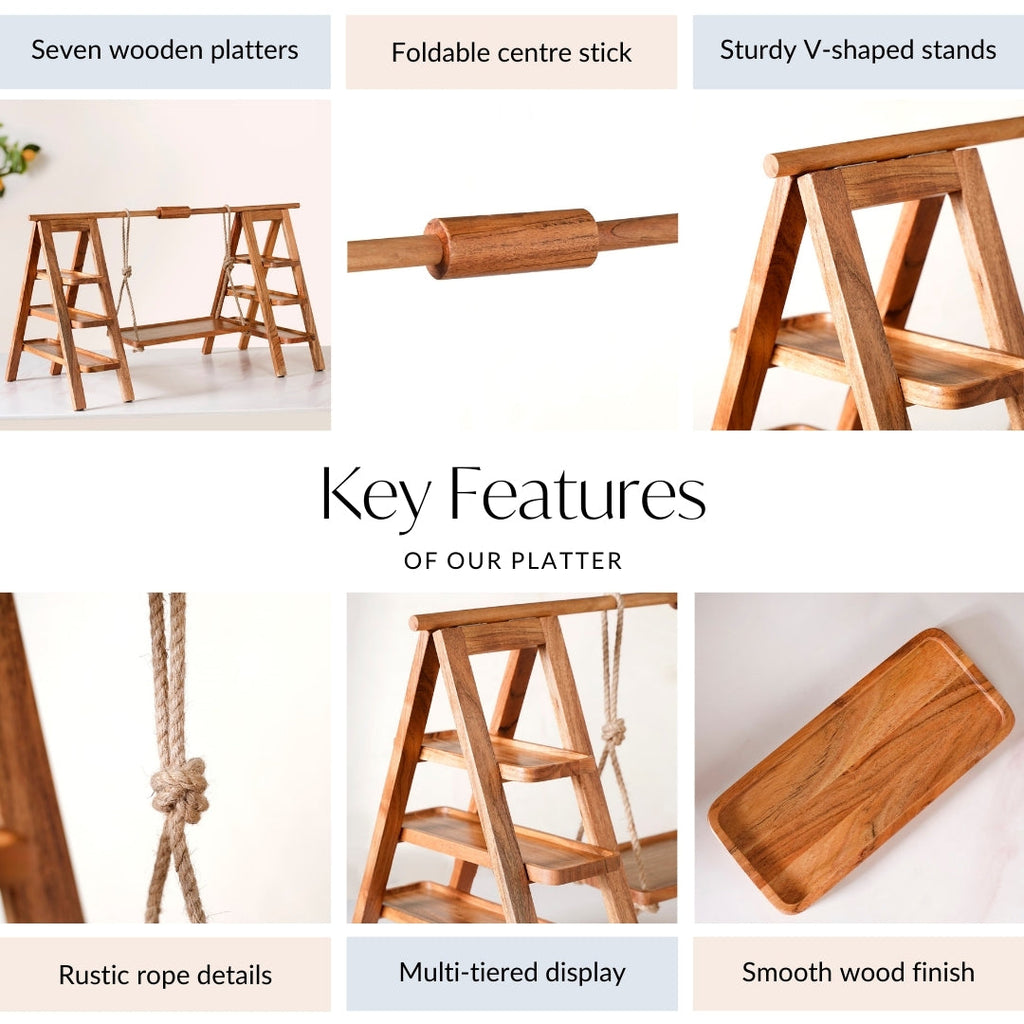 Farmhouse Style Acacia Mega Party Platter