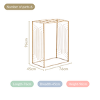 Box Frame Metal Backdrop For Puja Decor 38 Inch