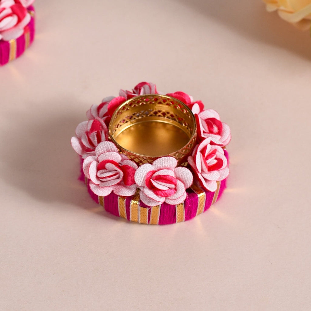 Flower Petal Tea Light Holders Set Of 6