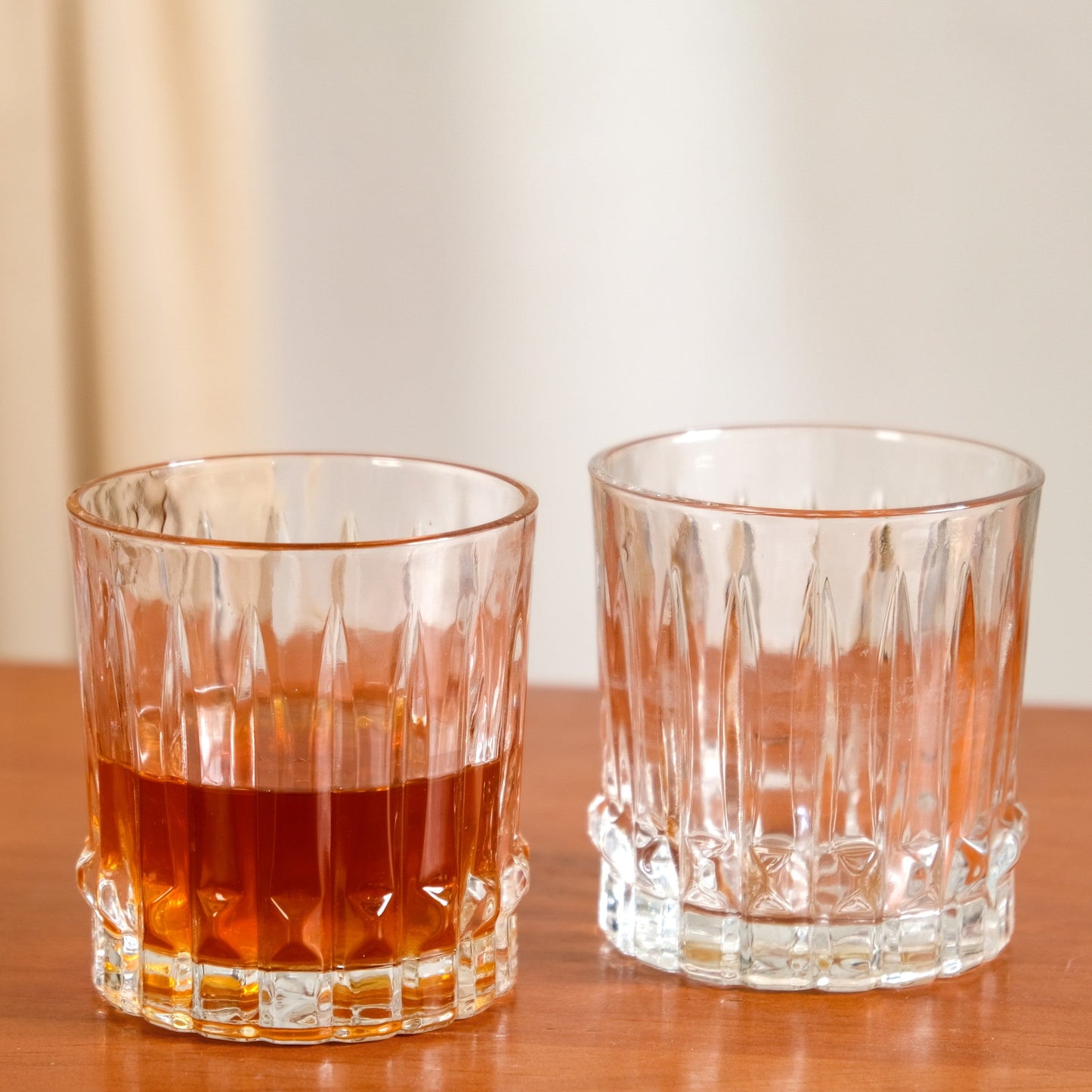 Fluted Jewel Premium Scotch Glass Large Set Of 6 310ml