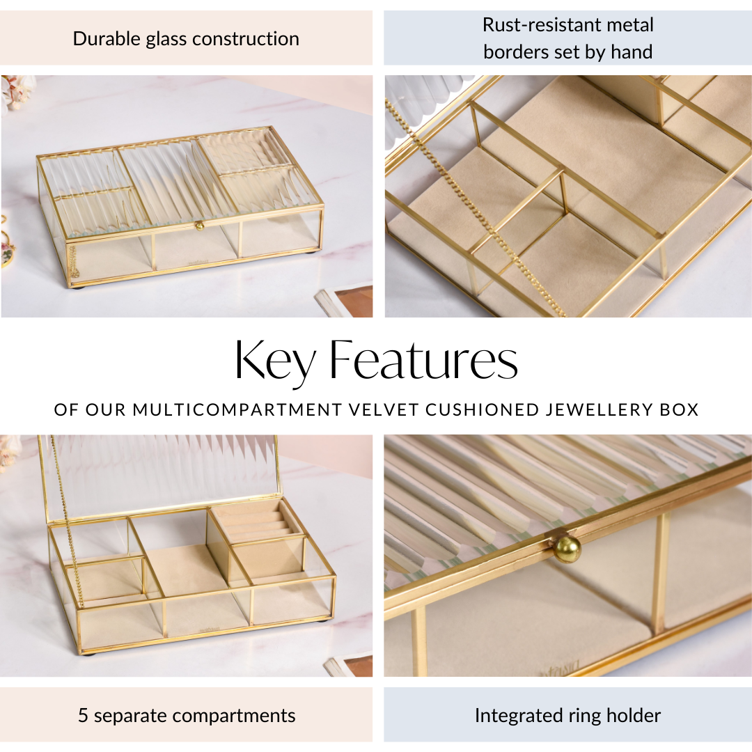 Luxury Jewellery Box With Velvet Base