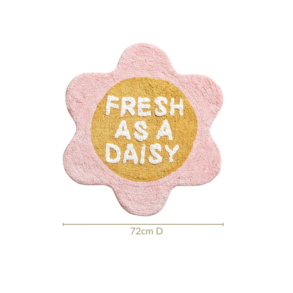 Fresh As A Daisy Anti Slip Cotton Floor Mat 72cm