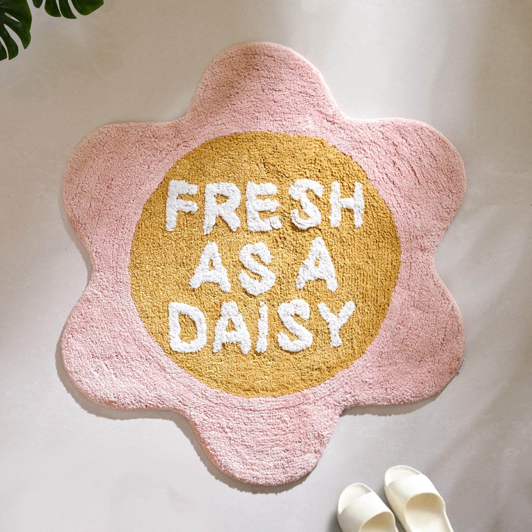 Fresh As A Daisy Anti Slip Cotton Floor Mat 72cm