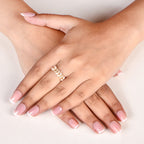 Frosted Ivy Ring Gold