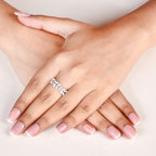 Frosted Ivy Ring Silver