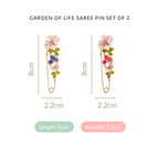 Garden Of Life Brooch Pin Set of 2