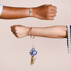 Beads Evil Eye Rakhi Lumba Hamper Set Of 4 With Gift Box