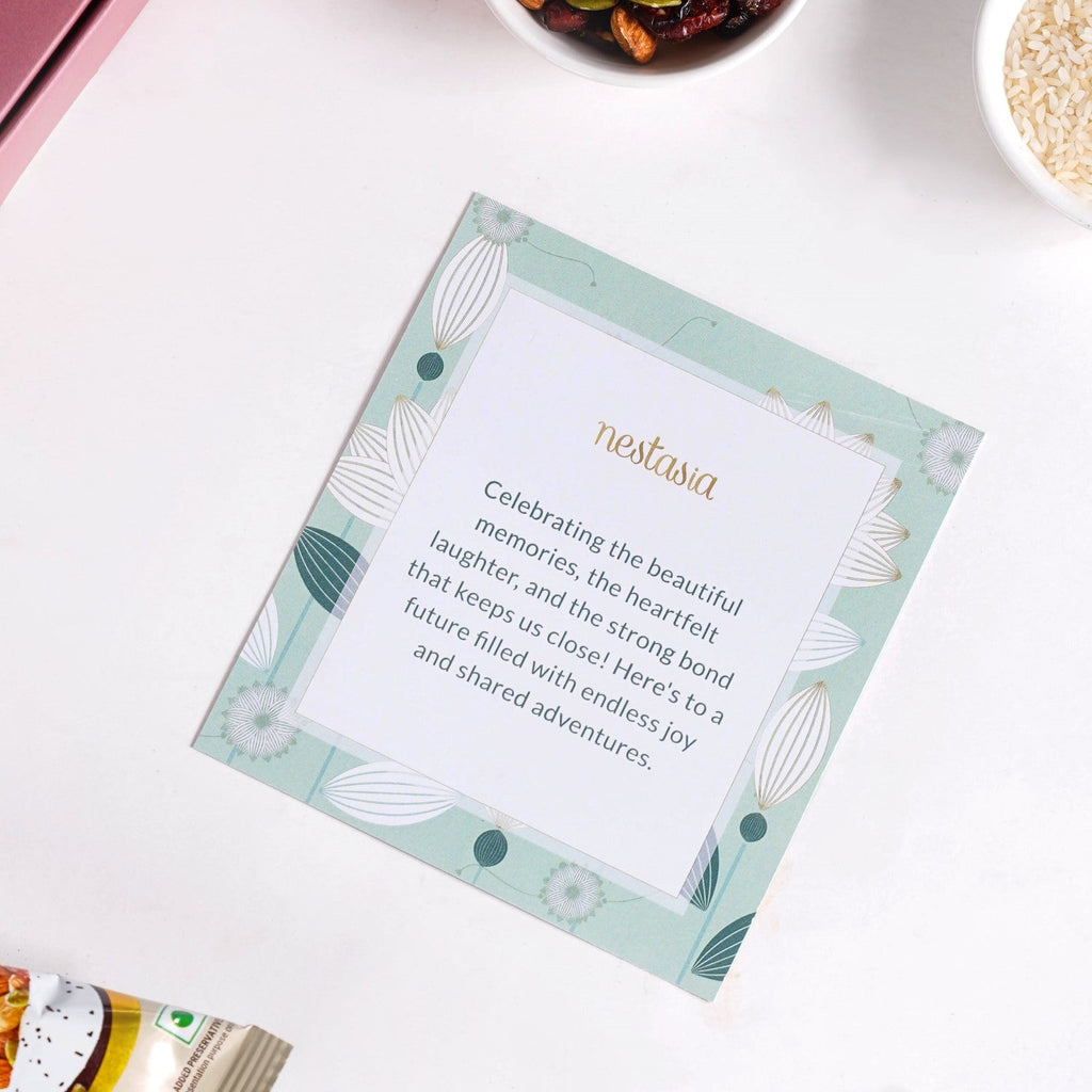 Beads Bracelet Rakhi Hamper Set Of 3 With Gift Card And Box