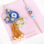 Beads Evil Eye Rakhi Lumba Hamper Set Of 4 With Gift Box