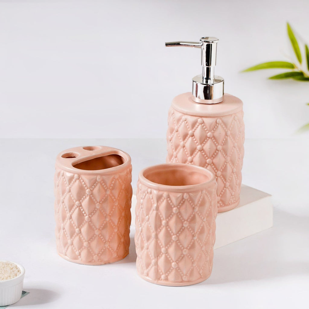 Peach Bath Set Rakhi Gift Hamper