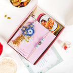 Beads Evil Eye Rakhi Lumba Hamper Set Of 4 With Gift Box