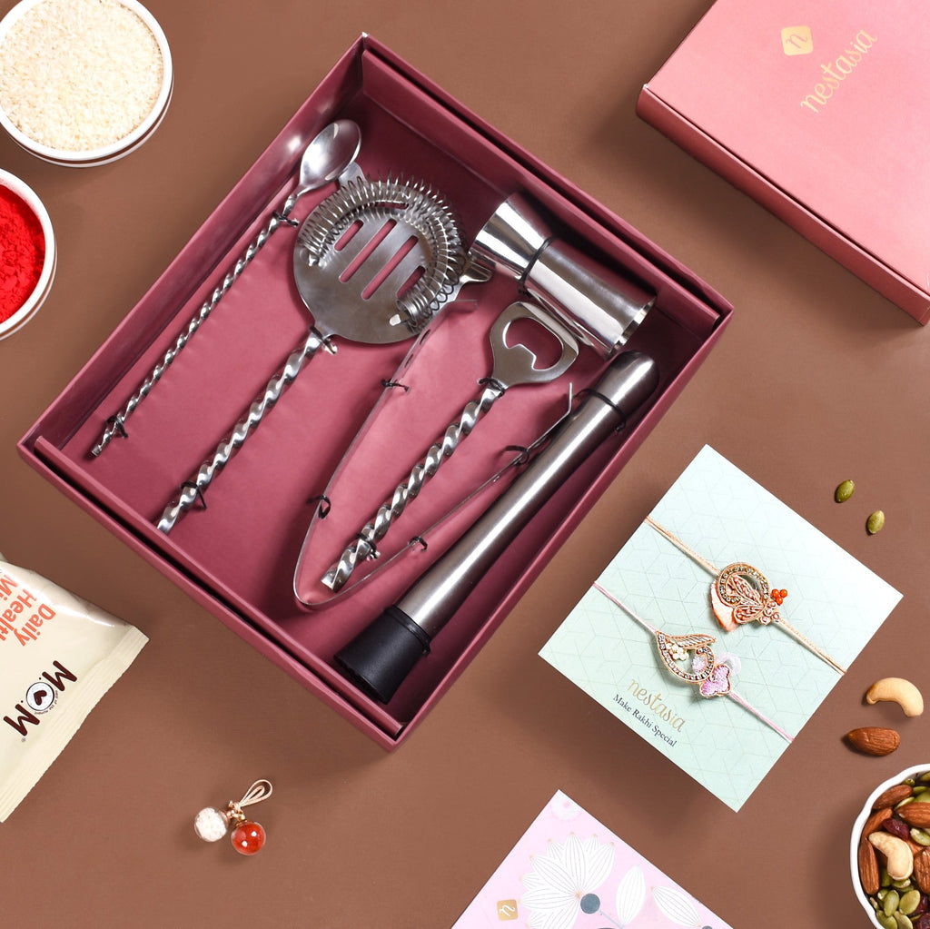Raise A Toast Festive Rakhi Hamper