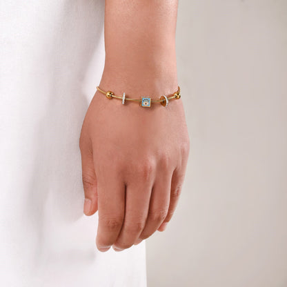 Evil Eye Gold Bracelet Rakhi Hamper Set Of 3 With Gift Box