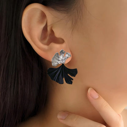 Ginkgo Foliage Earrings