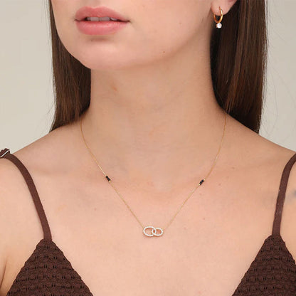 Girisha Diamond Mangalsutra | BIS Hallmarked | 18k Gold Vermeil