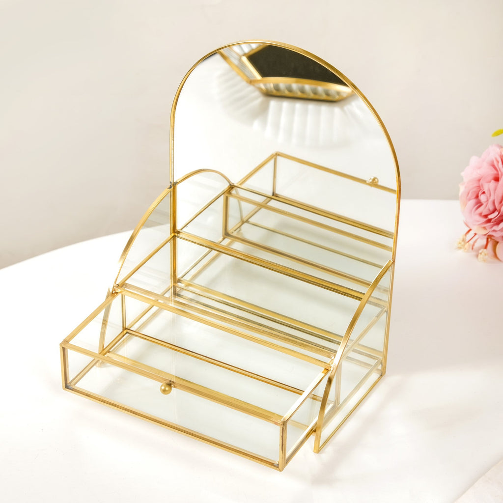 Dressing Table Mirror With Jewellery Box Drawer