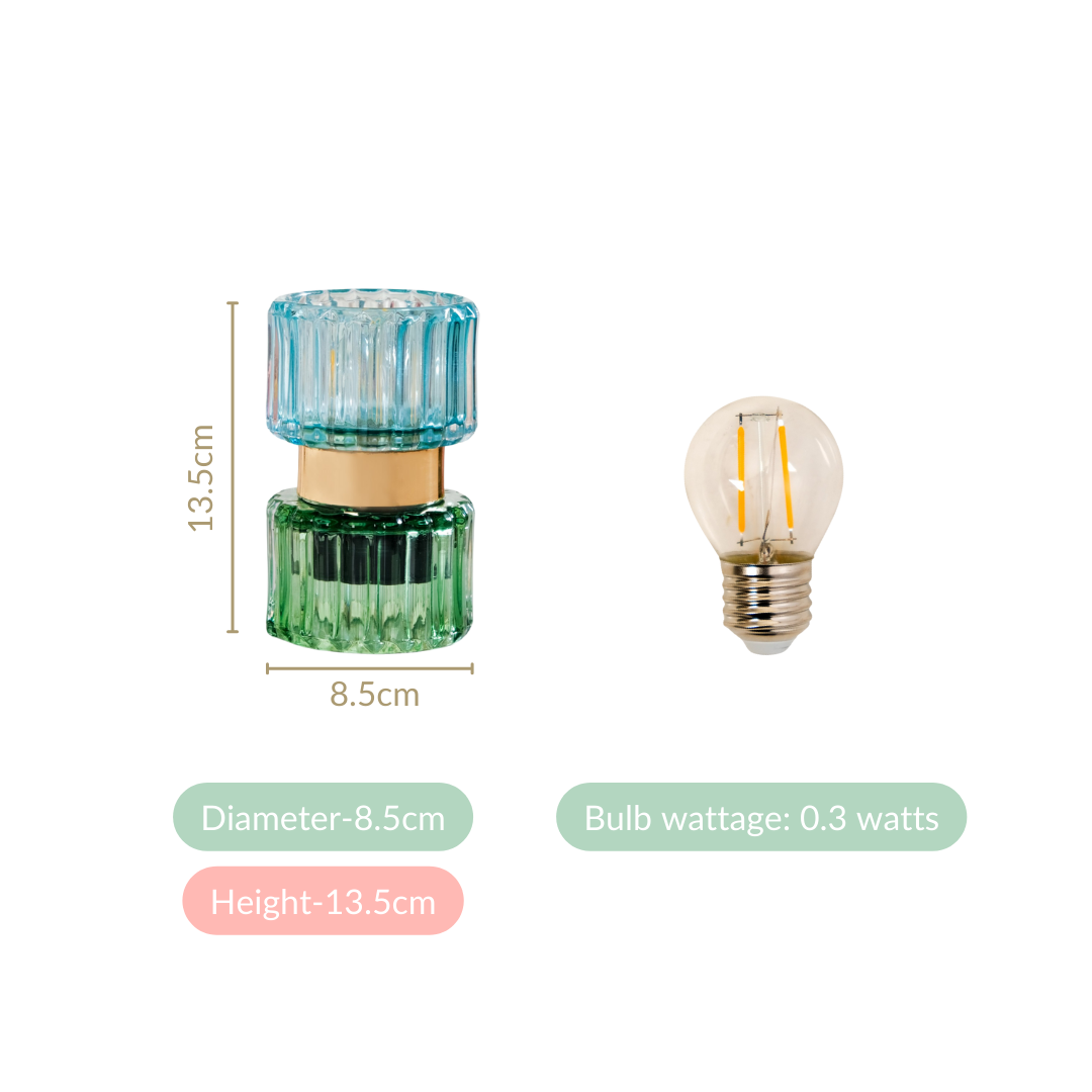 Hourglass Battery LED Lamp