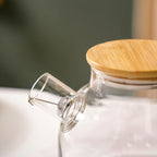 Borosilicate Glass Tea Pitcher With Lid 1100ml