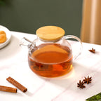 Borosilicate Glass Tea Pitcher With Lid 1100ml