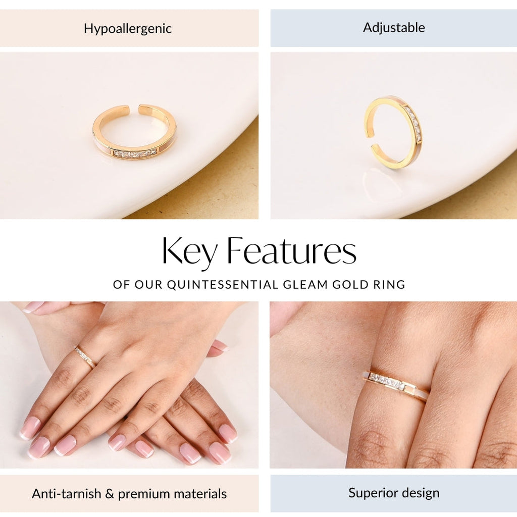 Quintessential Gleam Gold Ring