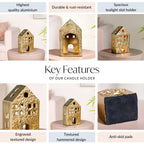 Glowhouse Gold Tealight Holder