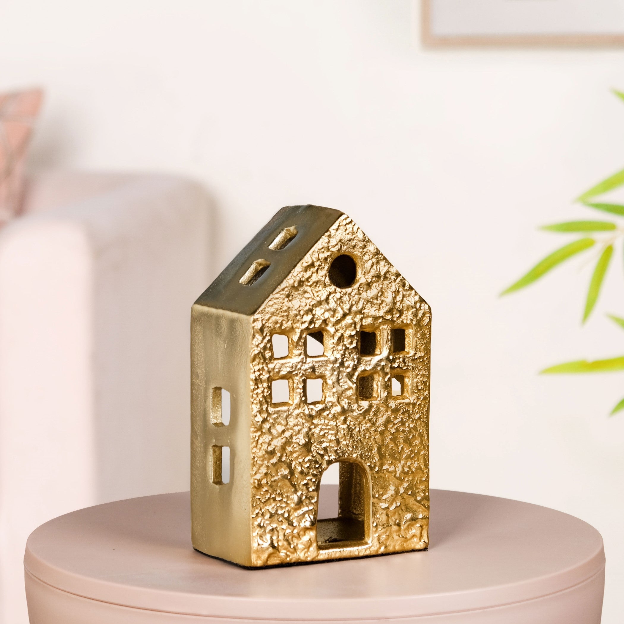 Glowhouse Gold Tealight Holder