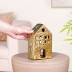 Glowhouse Gold Tealight Holder