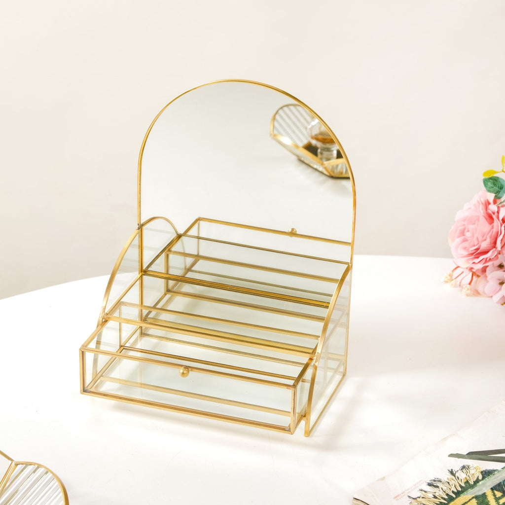 Dressing Table Mirror With Jewellery Box Drawer