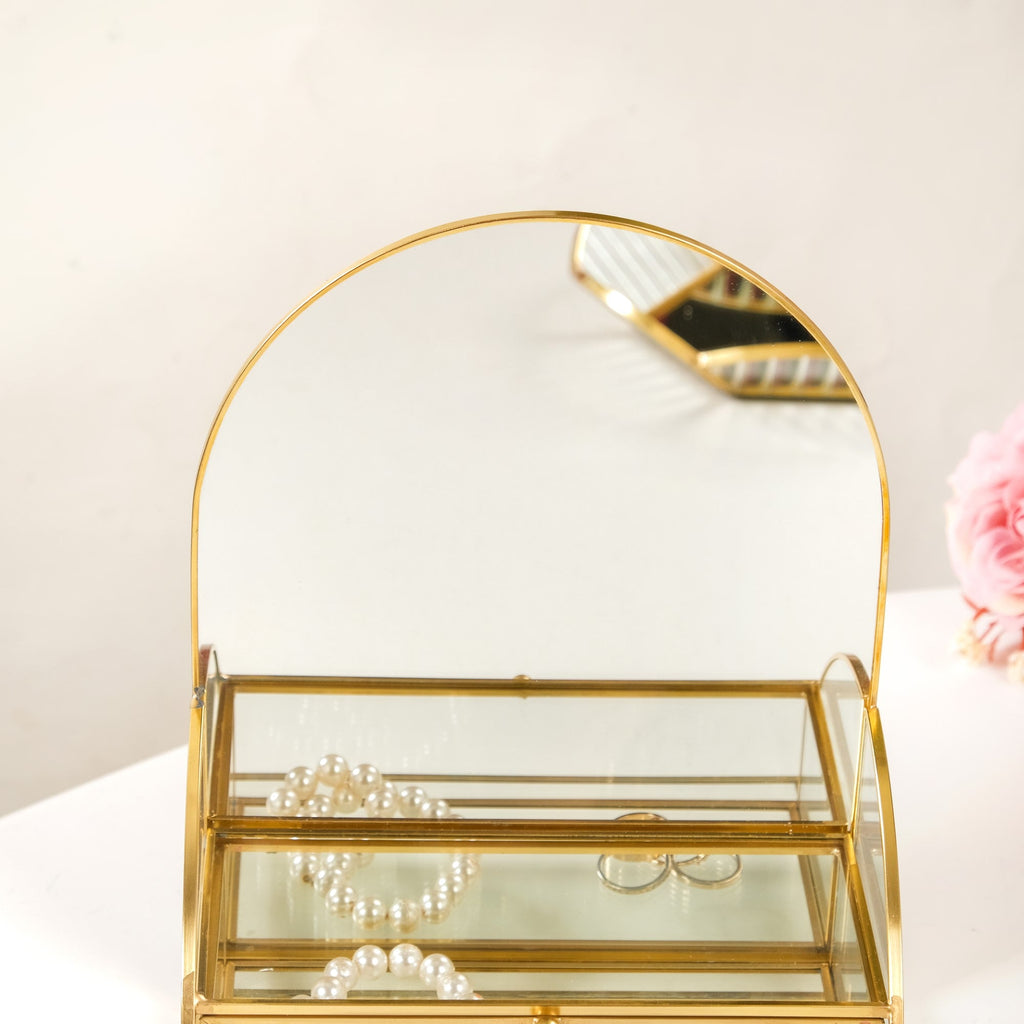 Dressing Table Mirror With Jewellery Box Drawer