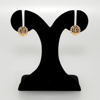 Pure Weave Studs Gold